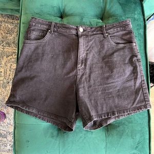 Cotton On Black Denim Dad Shorts (discontinued!!)